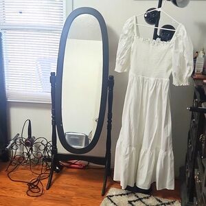 White long summer dress